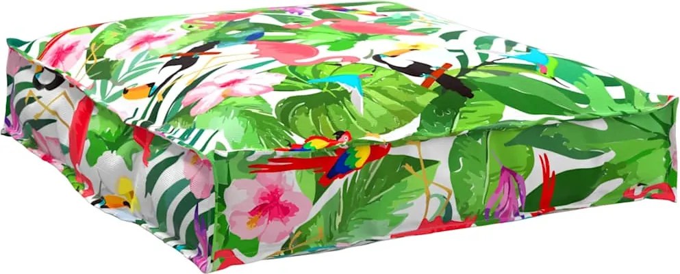 vidaXL Párna Virágos Sokszínű 70 x 70 x 12 cm Oxford Szövet
