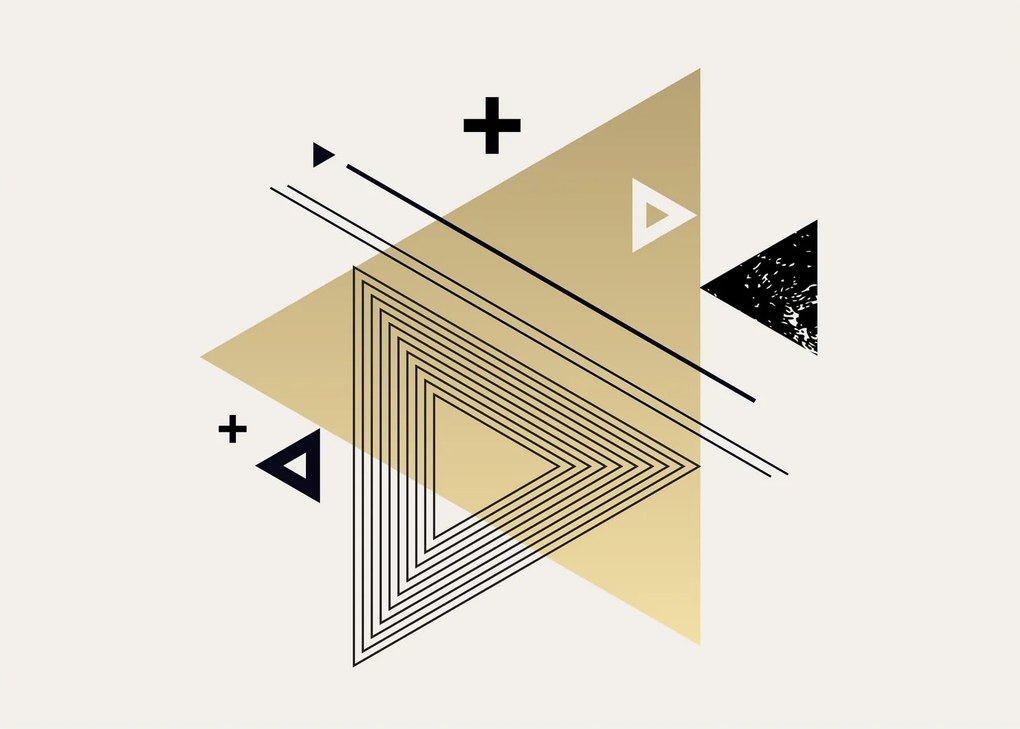 Üveg kép - Geometriai formák N⁰4 (70x50 cm)