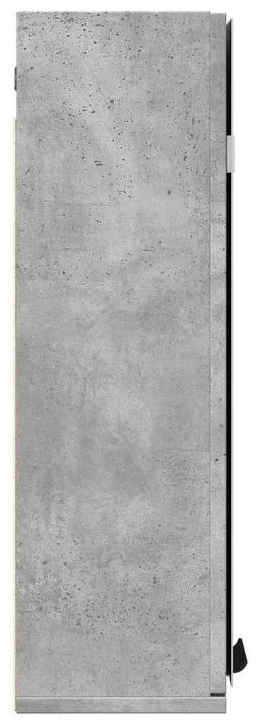 Fürdőszobai tükörszekrény betonszürke 64x20x66,5 cm műfa