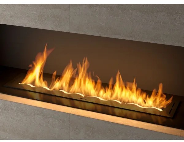 InFire - Beépített BIO kandalló 7,5x100 cm 6kW fekete