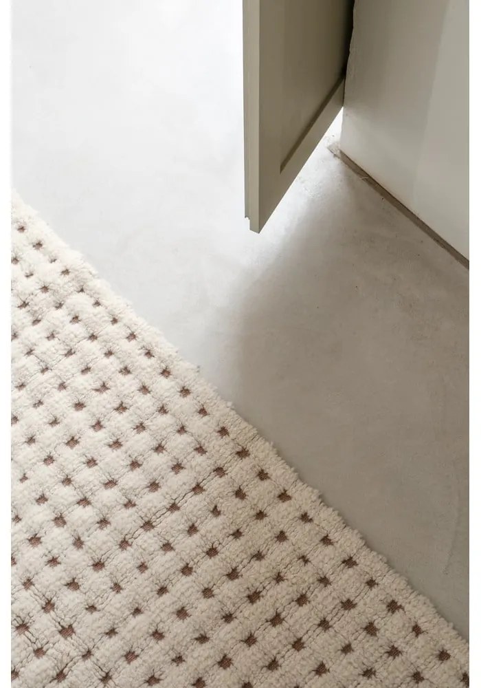 Elefántcsont színű mosható-kézi szövésű gyapjú szőnyeg 170x240 cm Unexpected Wool – Lorena Canals