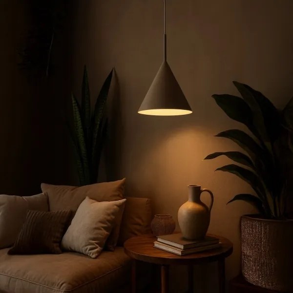 CAPITAL kábeles csillár 1xGX53/15W/230V, átmérő 32 cm, taupe