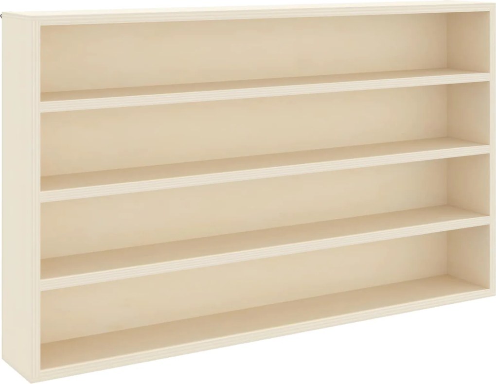 vidaXL Fali Kiállító Doboz polcokkal Bézs 60 x 8,5 x 37 cm Faanyag