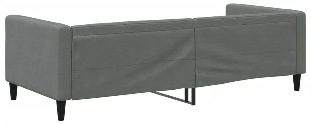 sötétszürke szövet kanapéágy 90 x 190 cm