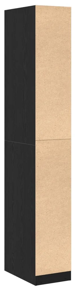 Fekete Tölgy Szekrény - 30 x 50 x 200 cm, mérnöki fából.