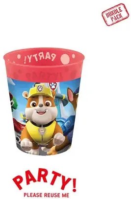 Mancs Őrjárat Rescue Heroes micro prémium műanyag pohár szett 4 db-os 250 ml
