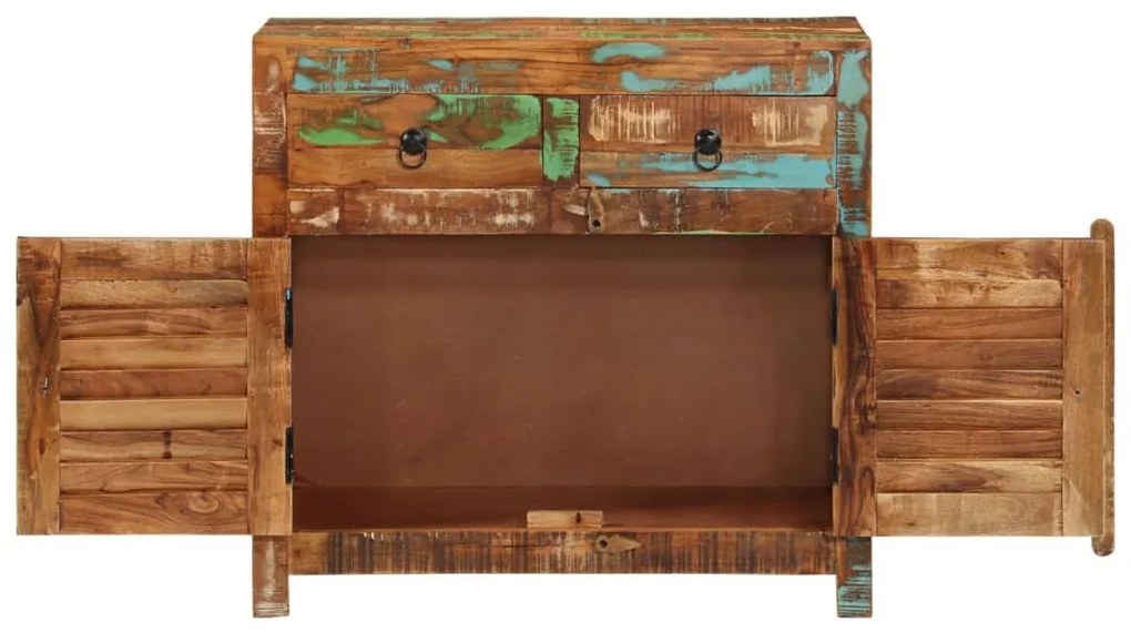 tömör újrahasznosított fa komód 70 x 30 x 68 cm