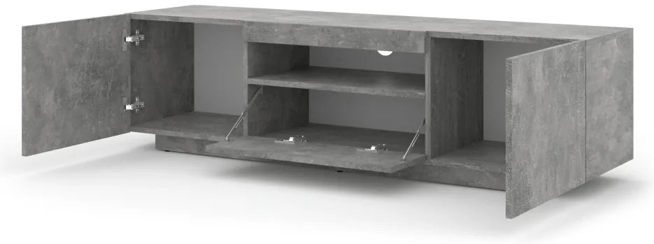 AURA TV Szekrény 150 cm Beton Színben