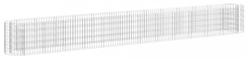 horganyzott vas gabion magaságyás 470 x 50 x 50 cm