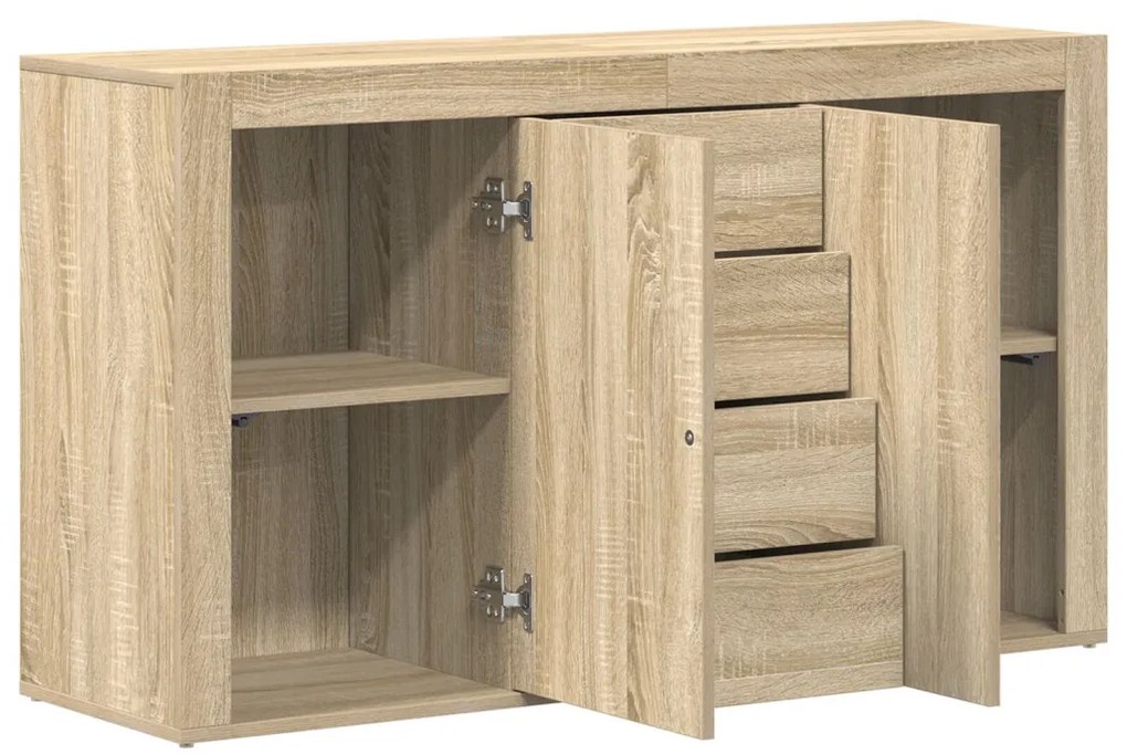 Tálaló Sonoma tölgy Szerelt fa 120 x 36 x 69 cm Tárolás