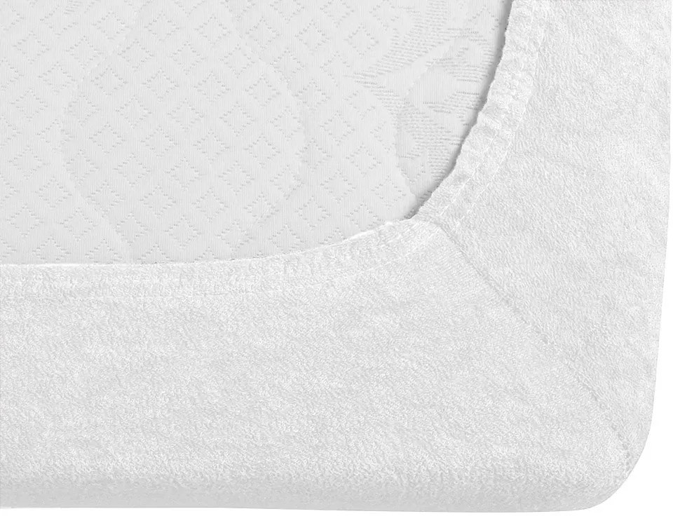 Frottír EXCLUSIVE fehér lepedő 200x220 cm
