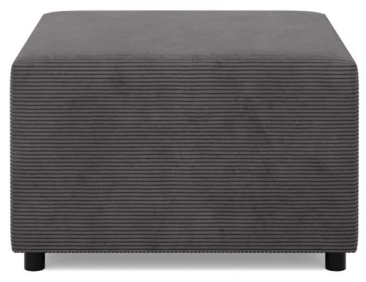 Zeus puff, kordbársony, 70x70, szürke