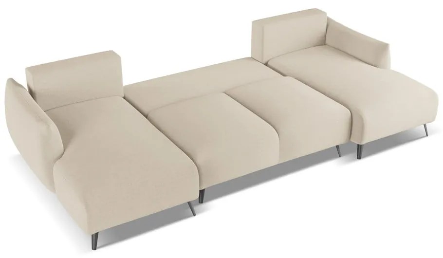 Bézs sarokkanapé Malie – Makamii