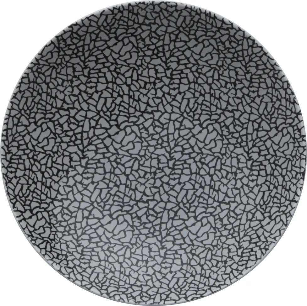 Zina Grey Night Porcelán Mélytányér 22 cm Alumínium Bogucice |Szürke