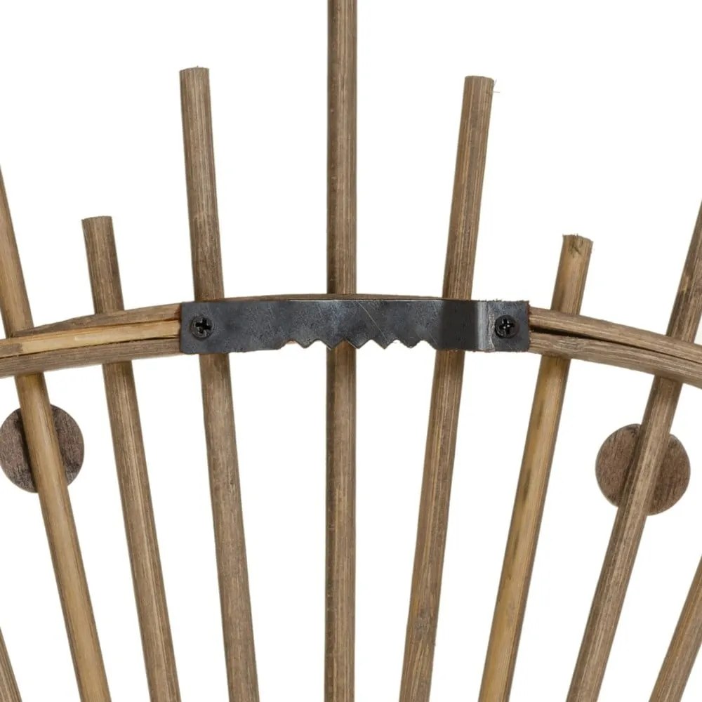 Fali tükör bambusz kerettel ø 70 cm Sol – Ixia