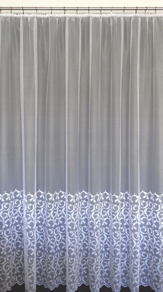 Mg Függöny 618/308 Fehér 500x250cm Kész Szalaggal M