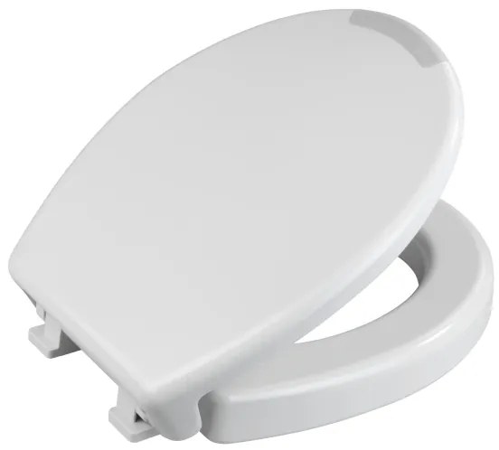 WENKO 21905100-SECURA WC-ülőke 37x44 cm fehér/szürke