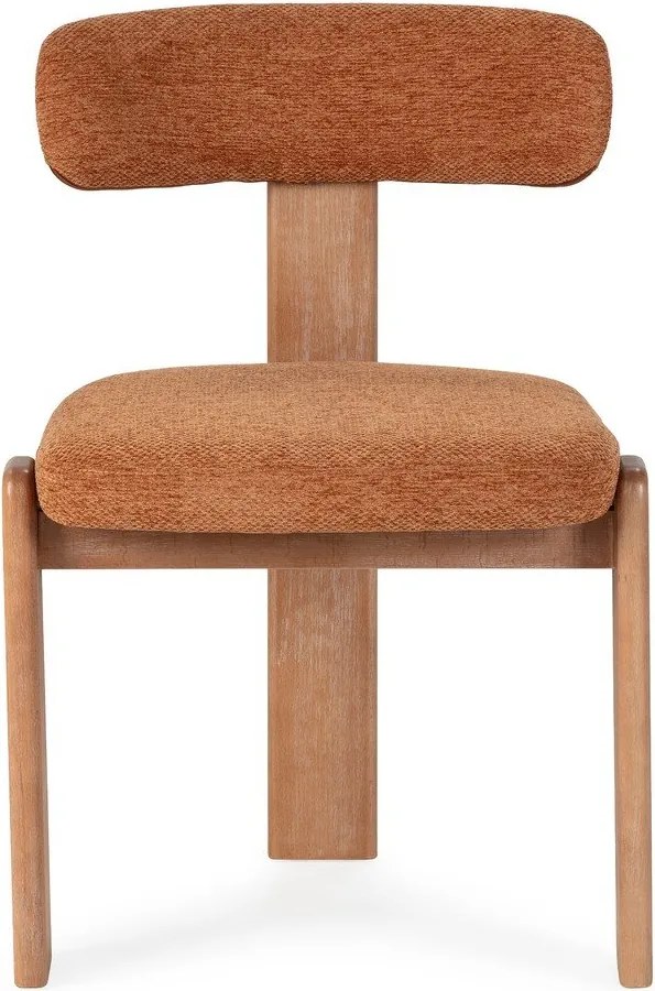 Téglavörös kárpitozott étkezőszék szett 2 db-os Nadia – MOME