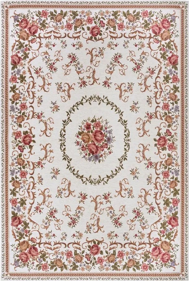 Szőnyeg, konyhai futószőnyeg 75x150cm, csúszásgátló, színes, hagyományos mintás