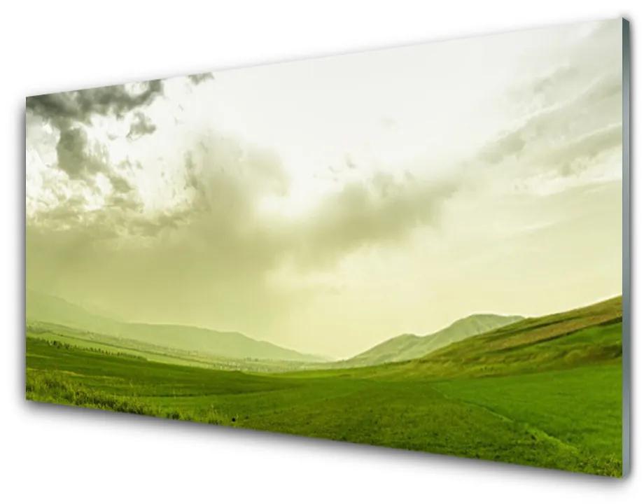 Üvegkép Nature Green Meadow megtekintése 140x70 cm