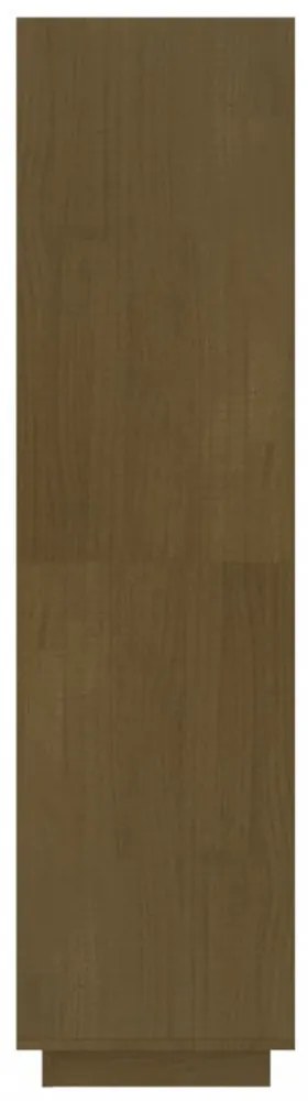 mézbarna tömör fenyőfa könyvszekrény/térelválasztó 60x35x135cm
