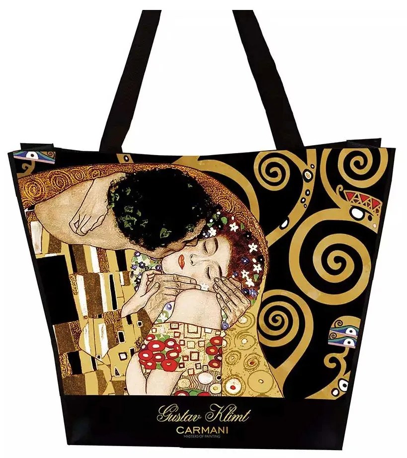 Gustav Klimt válltáska kétoldalas A Csók és Életfa