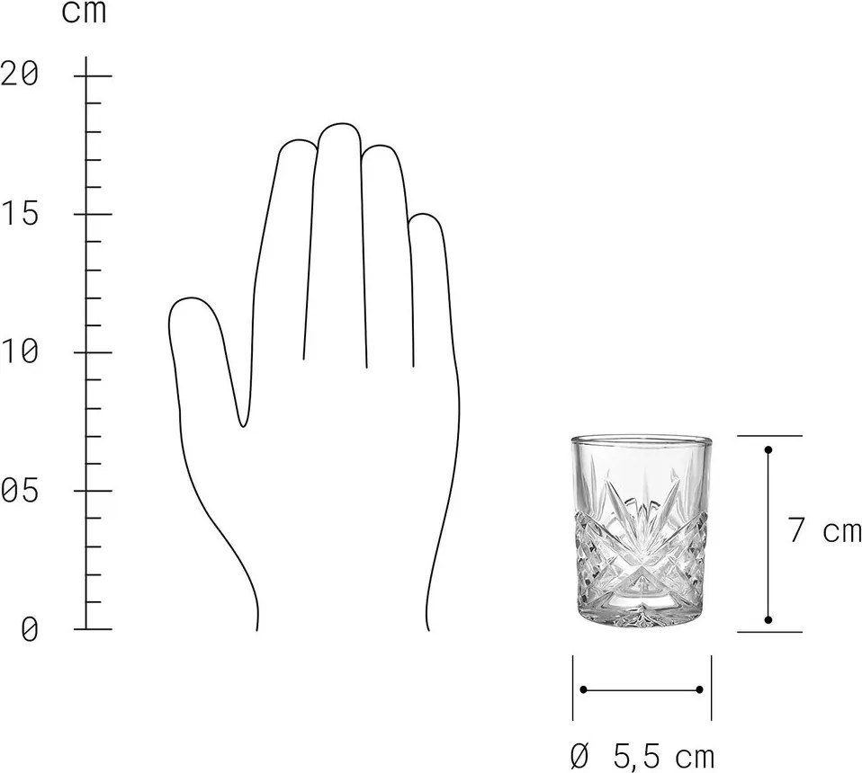 CRYSTAL CLUB kristályüveg felespohár, 90ml
