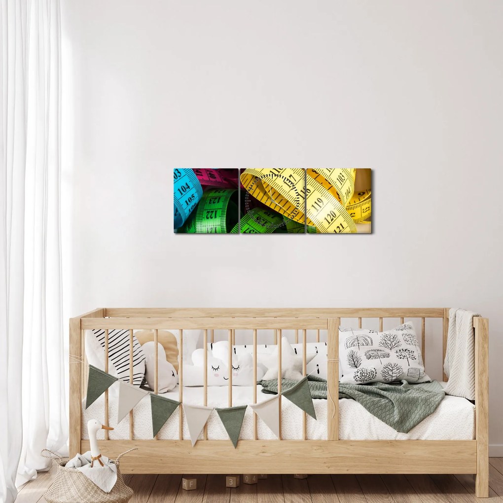 A színes méter képe (órával) (90x30 cm)