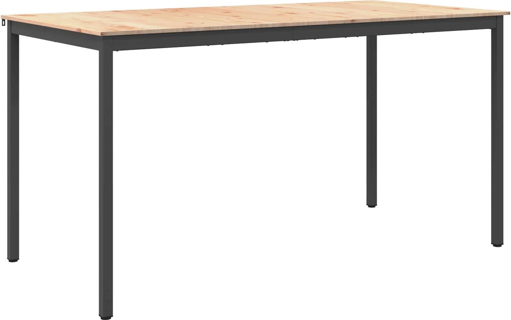 vidaXL Bárasztal Természetes 110 x 55 x 105 cm Tömör fenyőfa