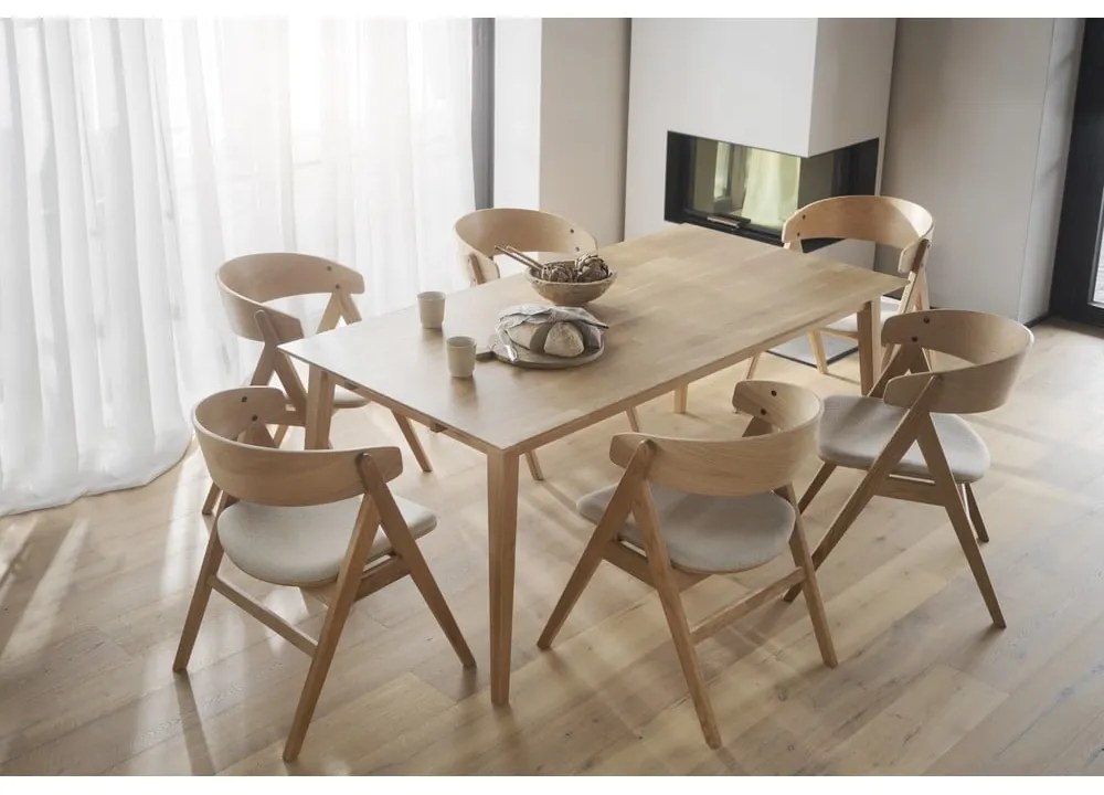 Natúr színű étkezőszék szett 2 db-os Waterton - Rowico