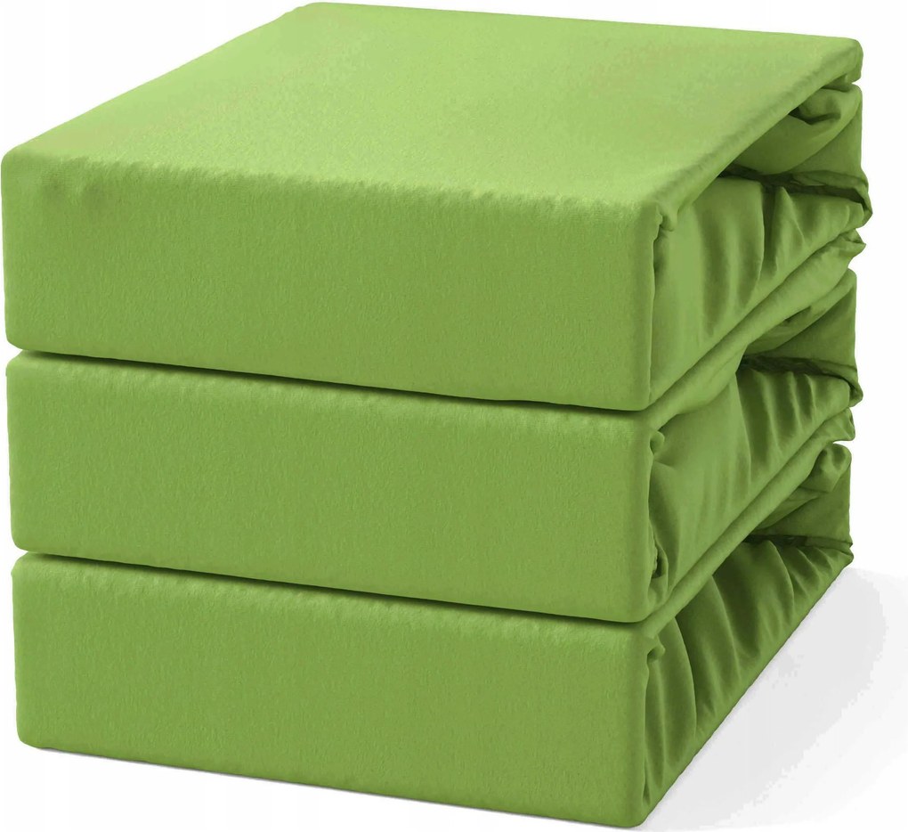 Gumis lepedő 120x200 Frottír Zöld Fű