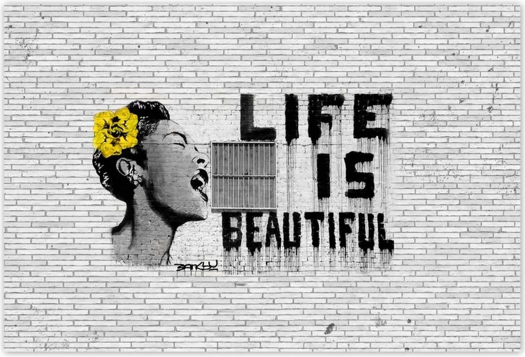 Poszterek 200x135 Banksy Life is beautiful