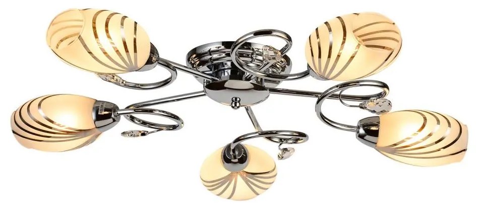 Brilagi - Felületre szerelhető csillár MEGAPOLIS 5xE14/60W/230V fényezett króm