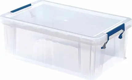 Műanyag tároló doboz, átlátszó, 10 liter, FELLOWES, ProStore™ (IFW77304)