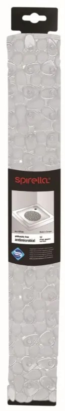 Spirella Csúszásgátló kerek zuhanytálca RIVERSTONE, átlátszó, 57 cm