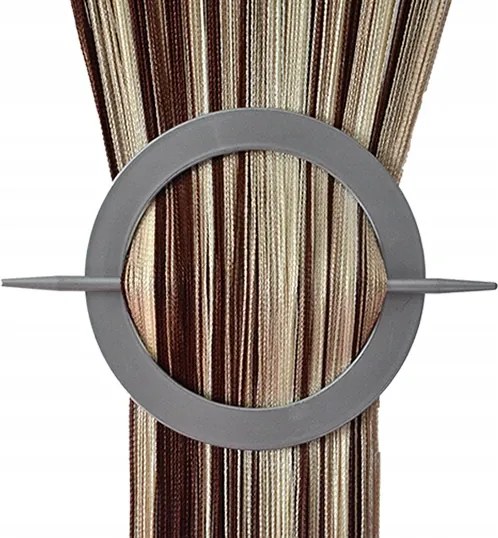 Függönyök Spagetti Függönyök 300x250 Függöny Zsinórok Barna-cappuccino-arany Ekrü