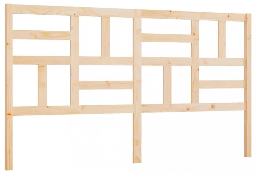 tömör fenyőfa ágyfejtámla 206 x 4 x 104 cm