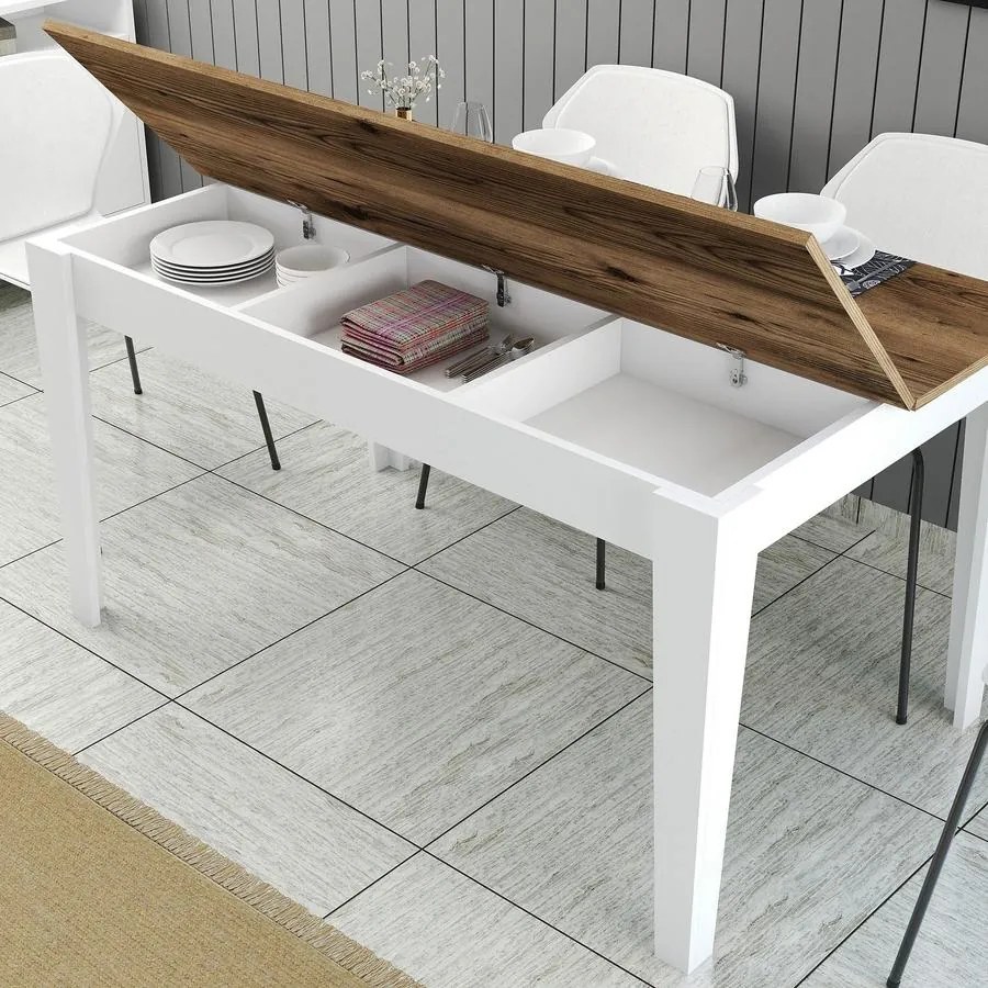 Étkező asztal Milan 520 - Walnut, White