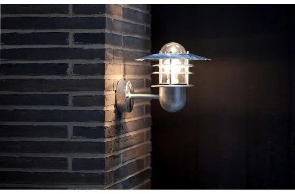 Nordlux - Kültéri fali lámpatest AGGER 1xE27/60W/230V IP54 ezüstszínű