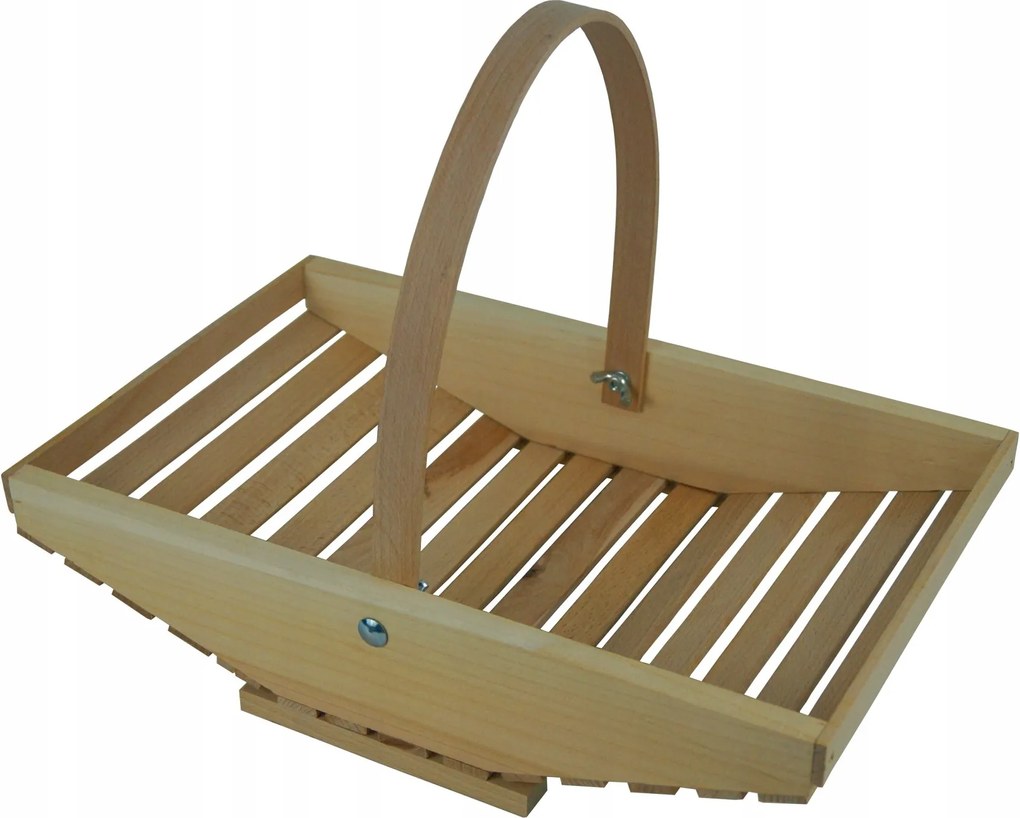 Fa Bükkfa Kosár "łubianka" kertbe, húsvétra, L méret