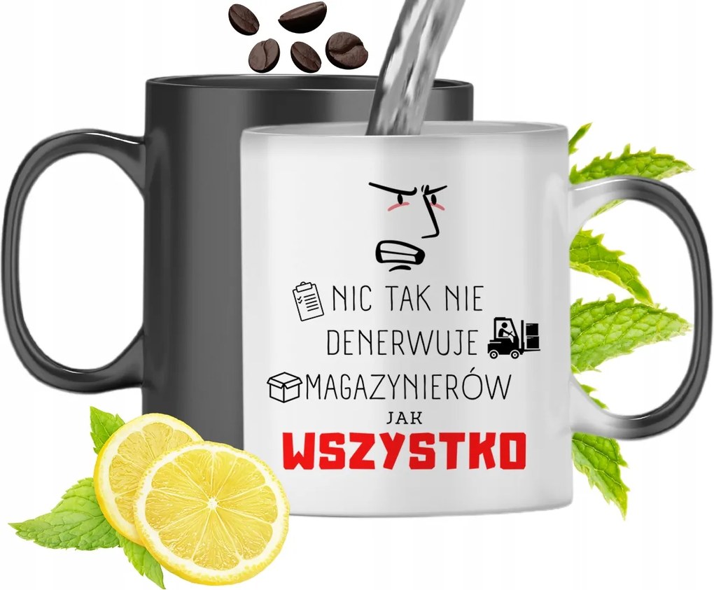 Mágikus Bögre Raktárosnak Színváltós, fényképes nyomattal