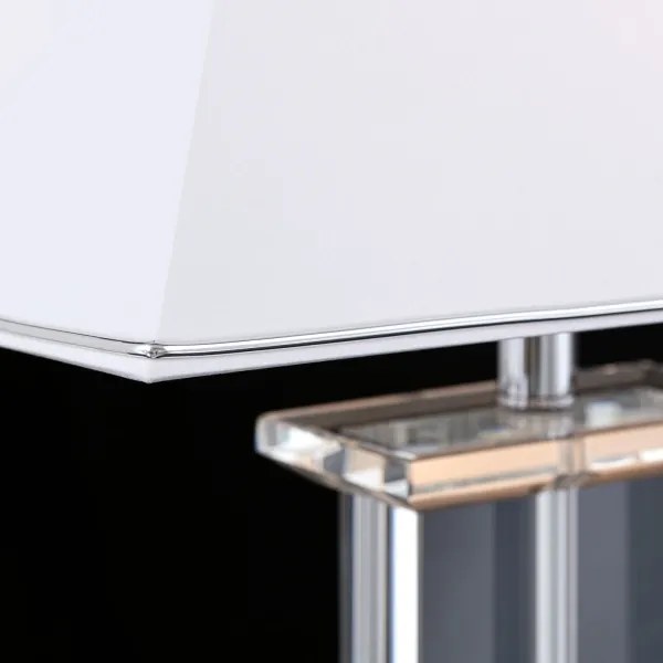 Orion LA 4-1202 - Kristály asztali lámpa VERONIQUE 1xE27/60W/230V fehér/átlátszó