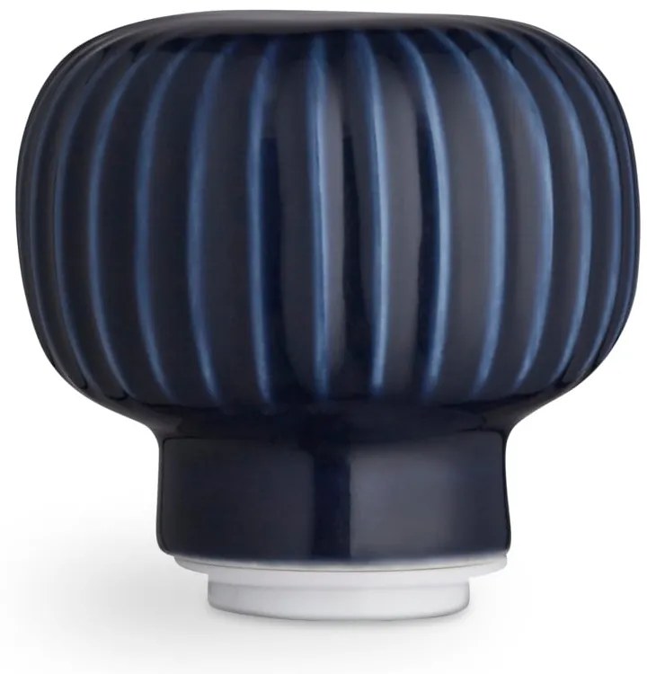 Hammershoi tölgyfa fűszerörlő, sötétkék porcelán részletekkel, magasság 13 cm - Kähler Design