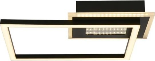 Searchlight 44250BK - fényerőszabályozható mennyezeti lámpa QUADRATE LED/24W/230V 36x36 cm