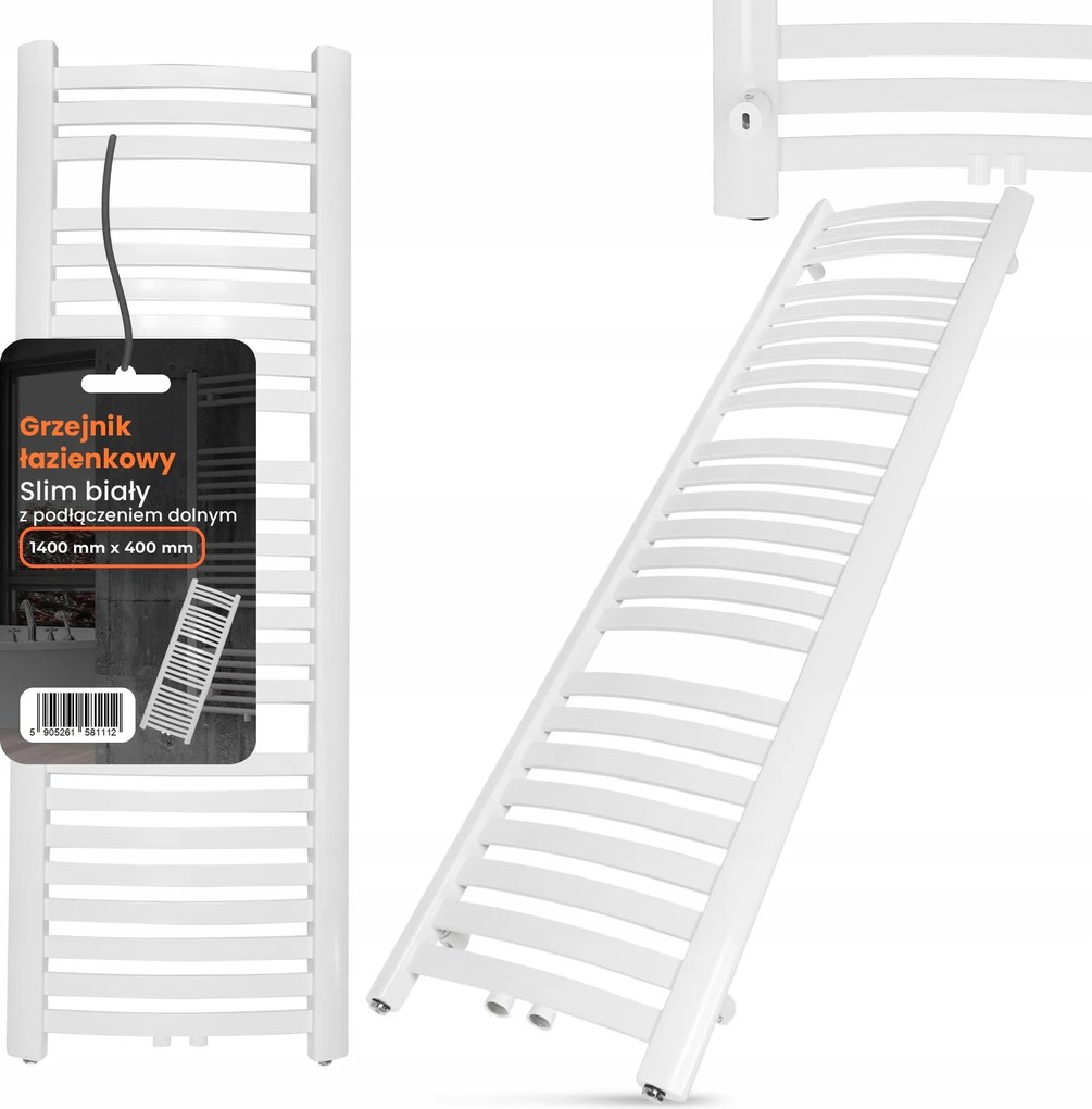 Fürdőszobai Radiátor Létra radiátor Slim Létra 1400 x 400 mm B 2G-T