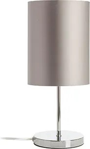 RENDL NYC/RON 15/20 stolní Monaco holubí šeď/stříbrné PVC/chrom 230V LED E27 15W