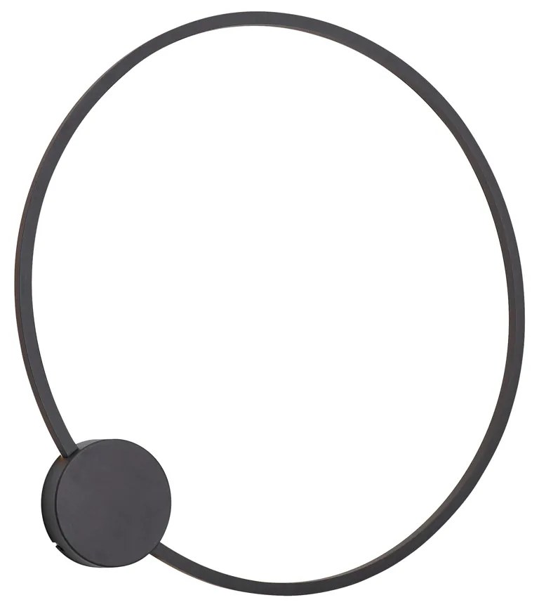 Design fali lámpa fekete 67cm LED-del, 3 fokozatban dimmelhető - Anello