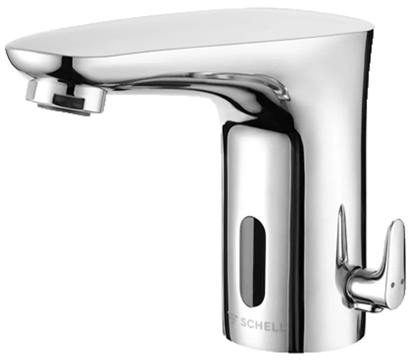 SCHELL Modus 2 E mosdó csaptelep, elektronikus, hőmérsékletszabályzóval, elemes, 6V