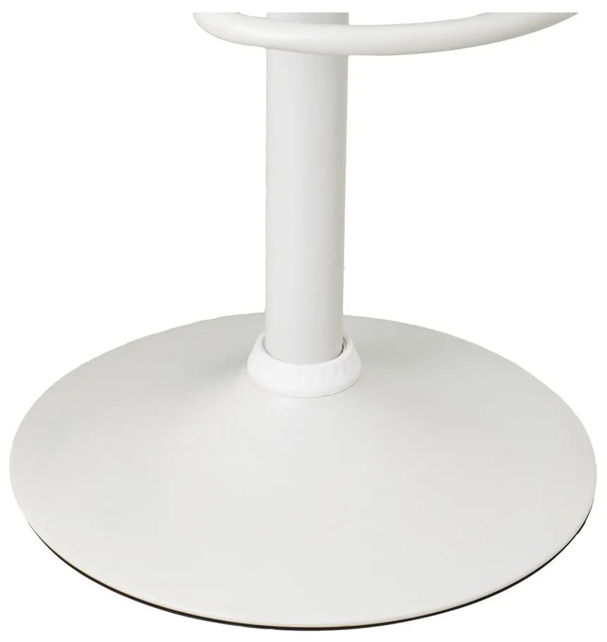 Fehér bőr utánzat állítható magasságú bárszék szett 2 db-os (ülésmagasság 72 cm) – Casa Selección