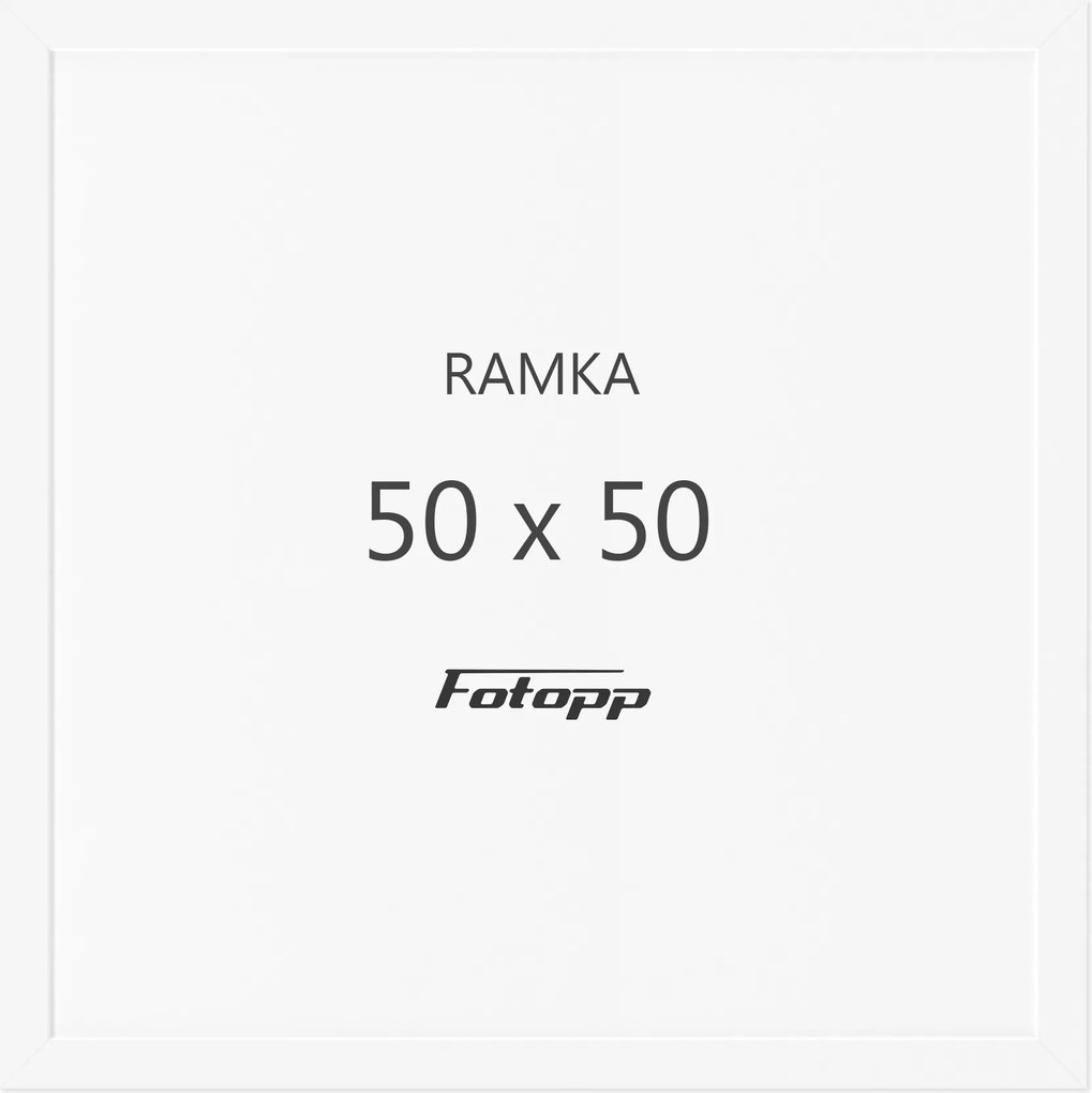 Négyzet alakú képkeret Fehér 50x50 négyzet